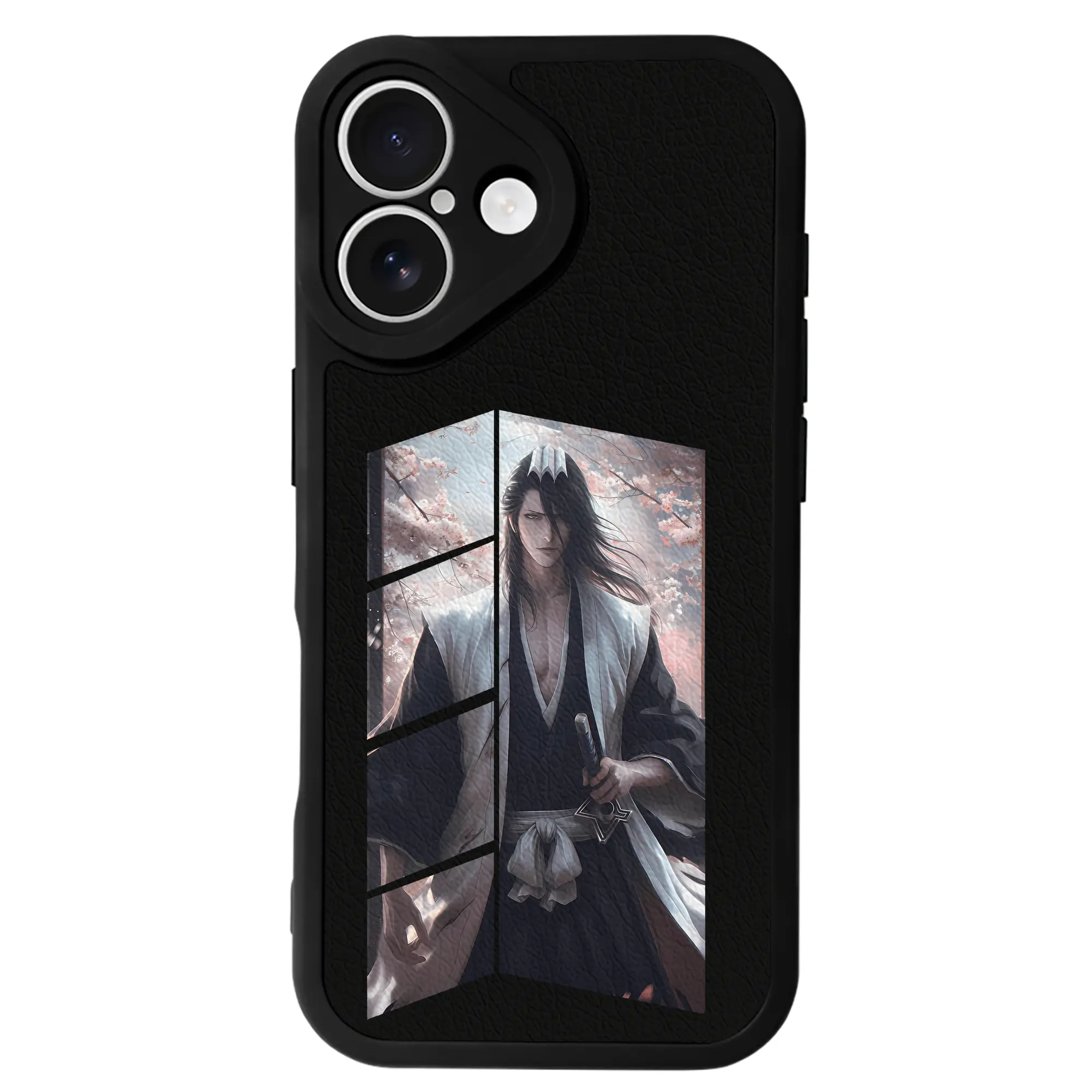 ブリーチ グッズ,朽木 白哉 - IPhone 16シリーズ対応 ・ シリコンスマホケース ・ レザー調 ・ 高精度フィット ・ 耐衝撃 ・ ワイヤレス充電対応 ・ 精密カット